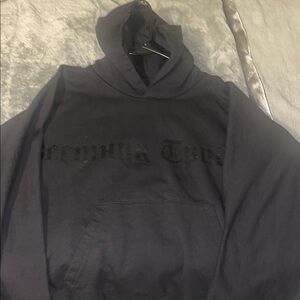 Men's Black Hoodie Bermhuk Tpubyh